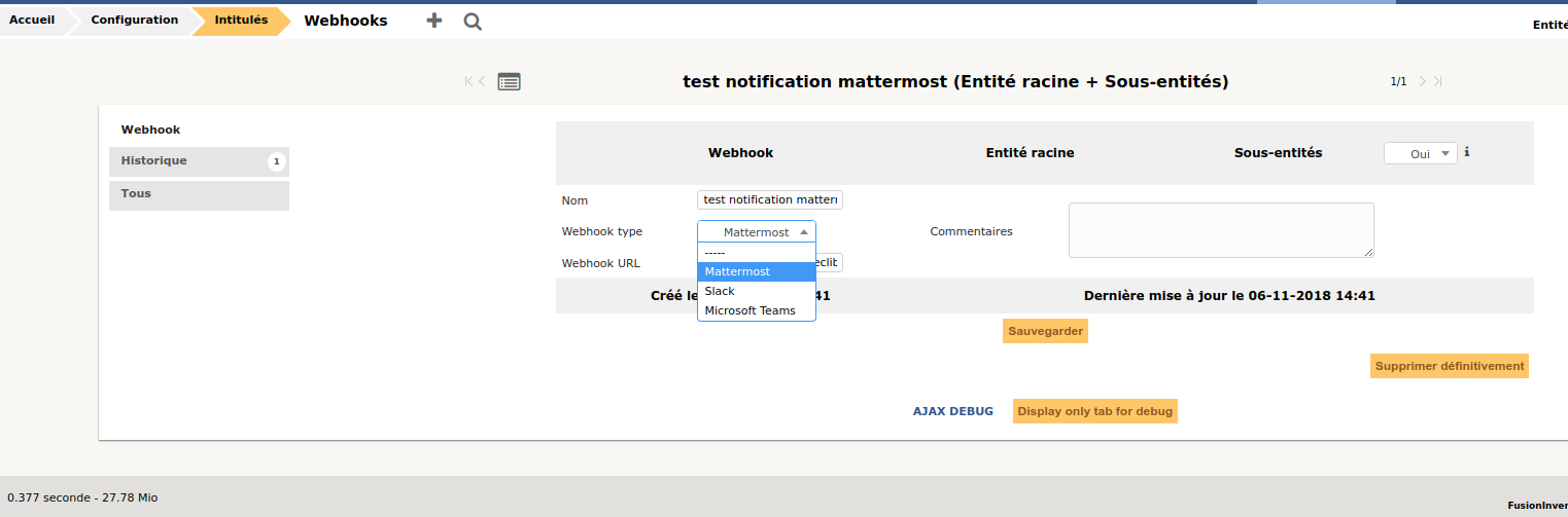 Setup webhooks